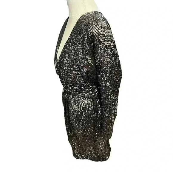 Ramy Brook Black Sequin Cocktail Dress Size XS - Picture 7 of 11